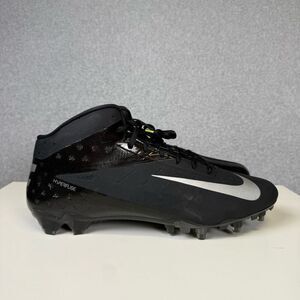 Nike Mens Size 14.5 Hyperfuse Vapor Carbon Elite Black Football Cleats Shoes
